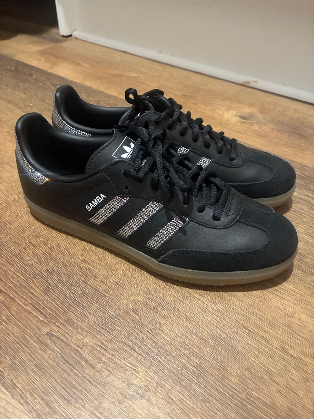 Adidas Samba Sneakers in Black with glitter